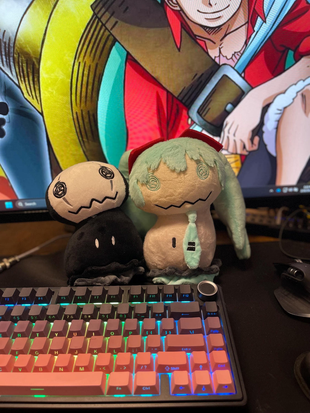 Mimikyu Anime Fushion Plushie Toy - Hatsune and No Face