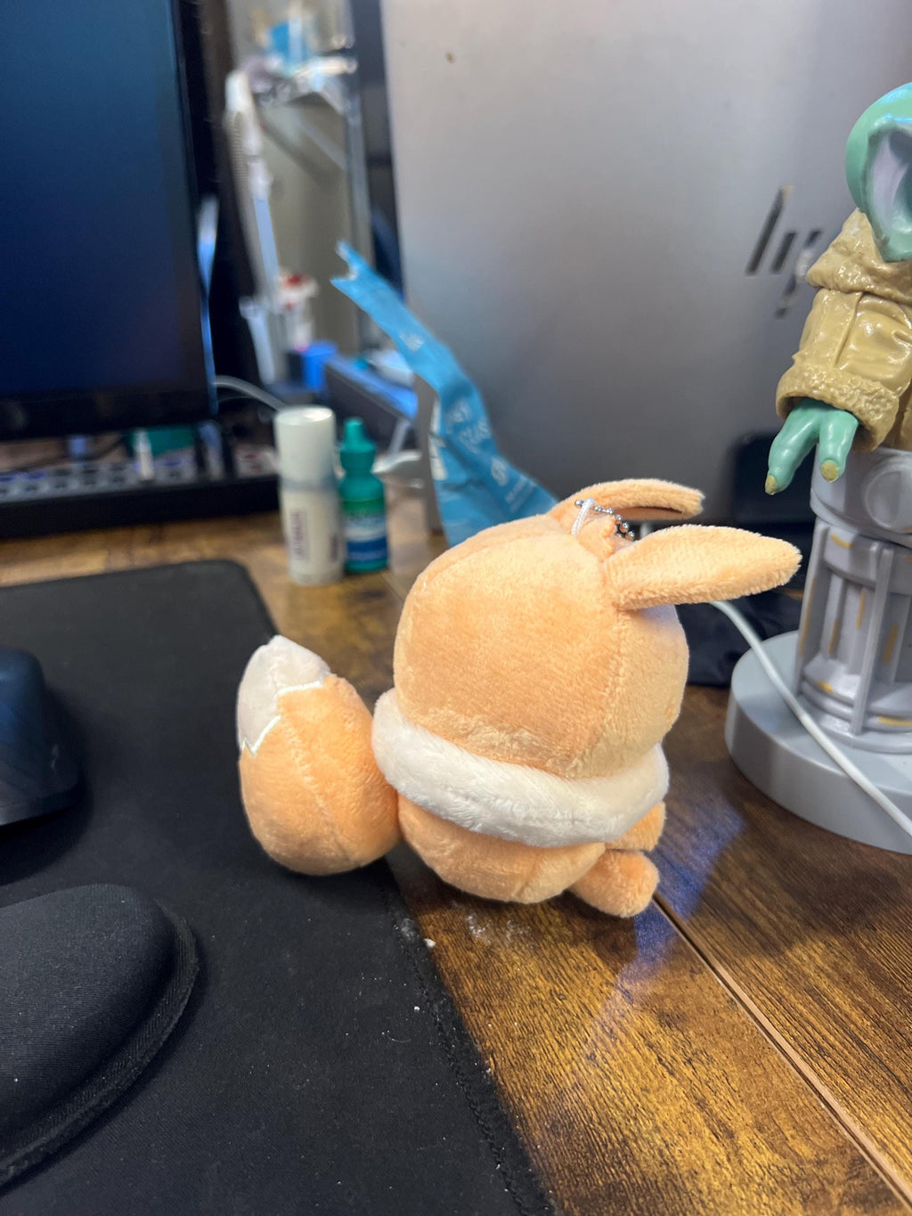 Eevee Chibi Derpy Keychain Plushie