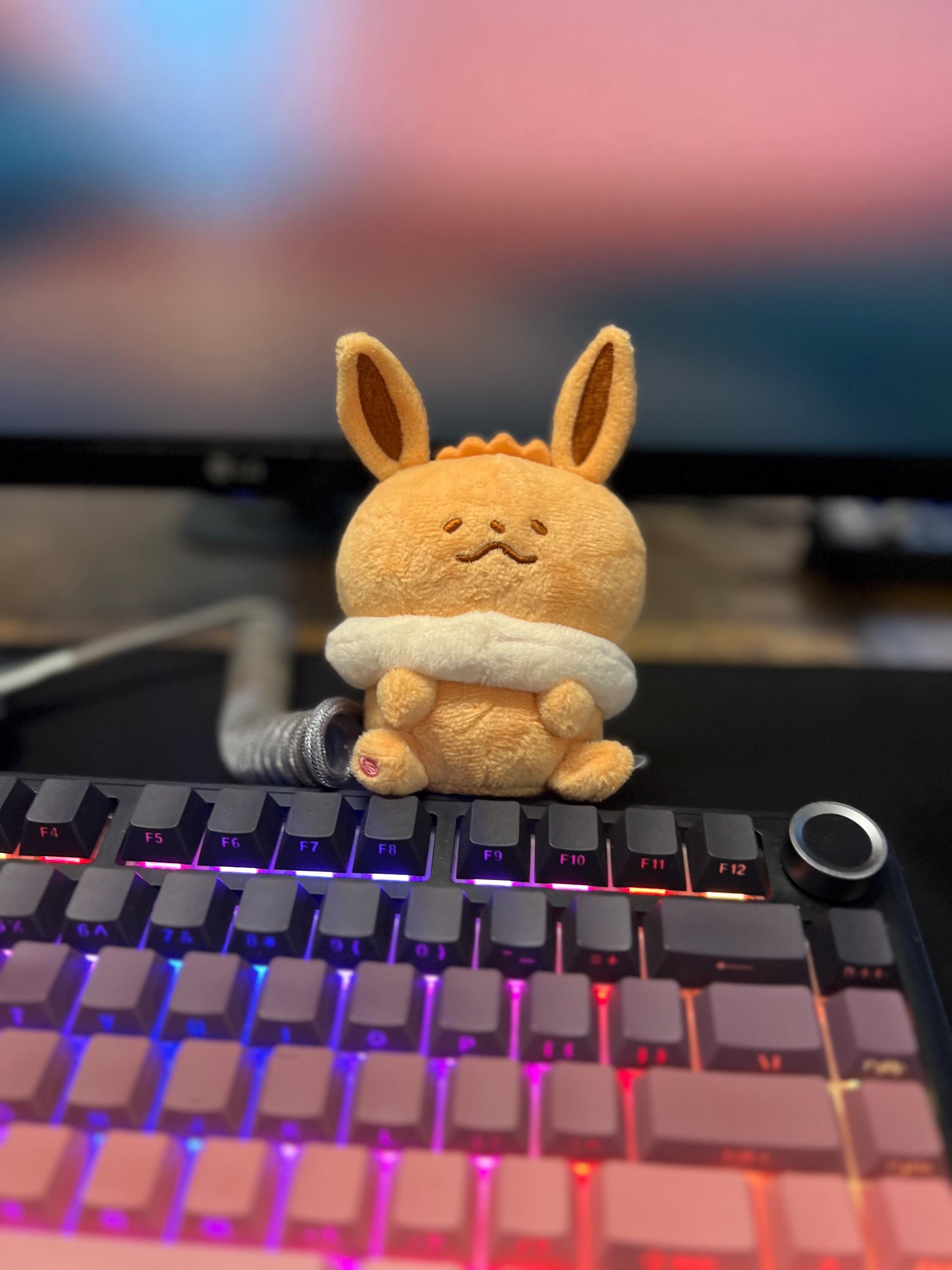 Eevee Chibi Derpy Keychain Plushie